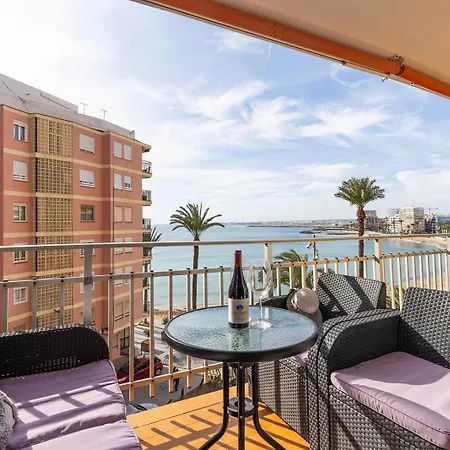 Primera Linea Del Playa Del Cura, Torrevieja! 아파트